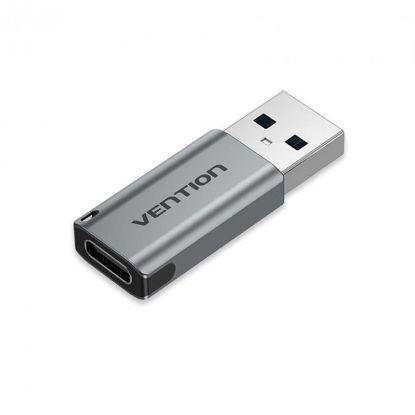  Зображення Адаптер Vention USB 3.0 AM - USB Type-C AF Gray (CDPH0) 