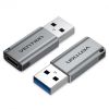  Зображення Адаптер Vention USB 3.0 AM - USB Type-C AF Gray (CDPH0) 