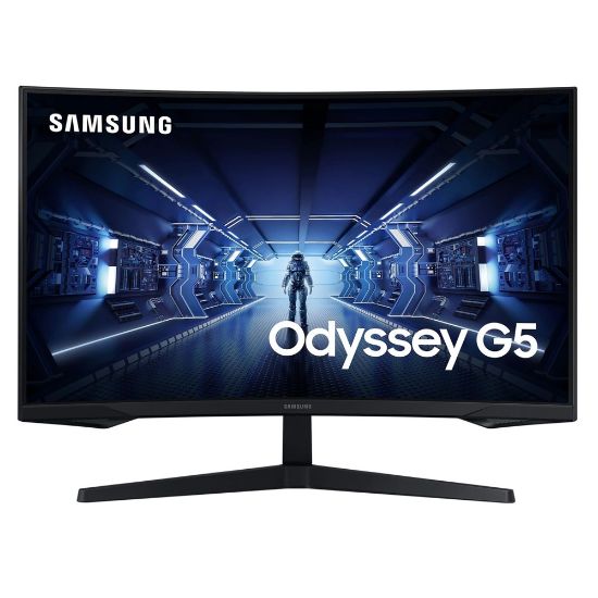  Зображення Монітор Samsung 27" Odyssey G5 LC27G55T 2xHDMI, DP, VA, 2560x1440, 144Hz, 1ms, CURVED 