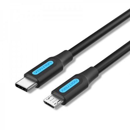  Зображення Кабель Vention USB-C - microUSB, 1 m, Black (COVBF) 