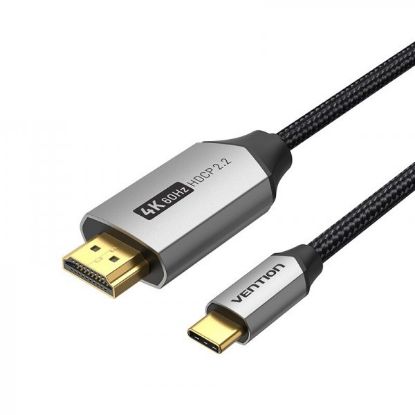  Зображення Кабель Vention USB Type-C-HDMI, v2.0, 1.5 m, Grey (CRBBG) 