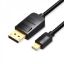  Зображення Кабель Vention MiniDisplayPort-DisplayPort, v1.2, 2 m, Black (HAABH) 