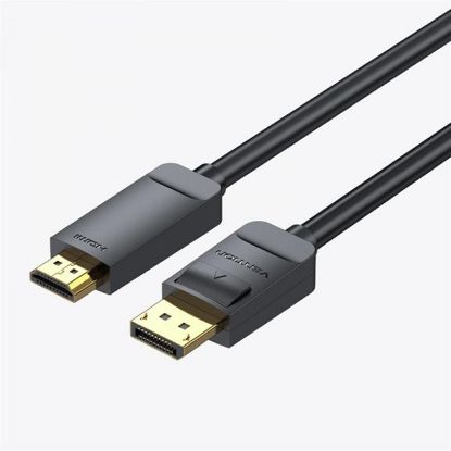  Зображення Кабель Vention DisplayPort - HDMI (M/M), 2 м, Black (HAGBH) 