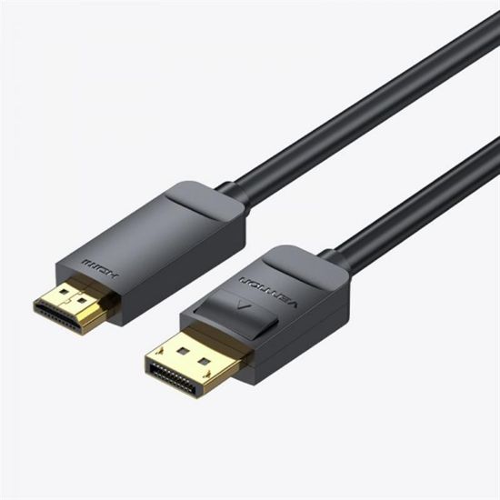  Зображення Кабель Vention DisplayPort - HDMI (M/M), 2 м, Black (HAGBH) 