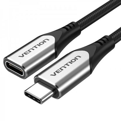  Зображення Подовжувач Vention USB-C - USB-C, 1 m, Grey (TABHF) 