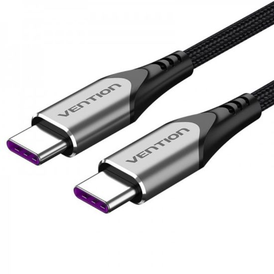  Зображення Кабель Vention USB-C - USB-C, 0.5 m, Grey (TAEHD) 