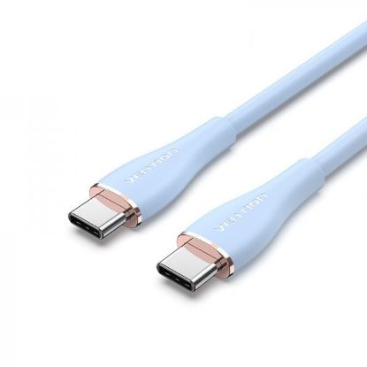  Зображення Кабель Vention USB-C - USB-C, 1 m, Blue (TAWSF) 