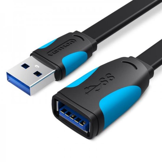  Зображення Подовжувач Vention USB-USB 3 m, Black (VAS-A13-B300) 