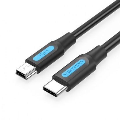  Зображення Кабель Vention USB-C - miniUSB, 1.5 m, Black (COWBG) 