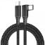  Зображення Кабель Type-C-Type-C Gtwin 90° Degrees Oculus Quest Gen2 Link VR USB 3.1 Gen2 5Gbps 5A 5m Black (1005003912229640C5B) 