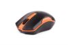  Зображення Мишка бездротова A4-Tech G3-200N USB Black+Orange 