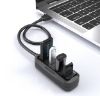  Зображення Концентратор Vention USB Hub 4-Port 2.0 Black, 0.5 m (VAS-J43) 