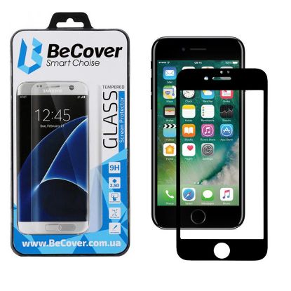  Зображення Скло захисне BeCover Apple iPhone 7 Plus / 8 Plus 3D Black (701042) 