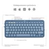  Зображення Клавіатура бездротова Logitech Wireless K380 for MAC UA Blueberry (920-011180) 