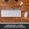  Зображення Набір бездротовий Клавіатура+Миша Logitech Wireless MK470 Slim UA White (920-009205)) 