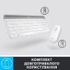  Зображення Набір бездротовий Клавіатура+Миша Logitech Wireless MK470 Slim UA White (920-009205)) 