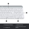  Зображення Набір бездротовий Клавіатура+Миша Logitech Wireless MK470 Slim UA White (920-009205)) 