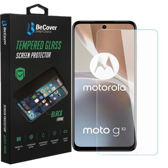  Зображення Скло захисне BeCover Motorola Moto G32 3D Crystal Clear Glass (708091) 