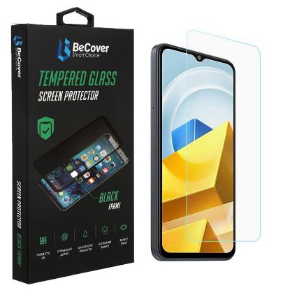  Зображення Захисне скло BeCover для Xiaomi Poco M5 4G Clear 