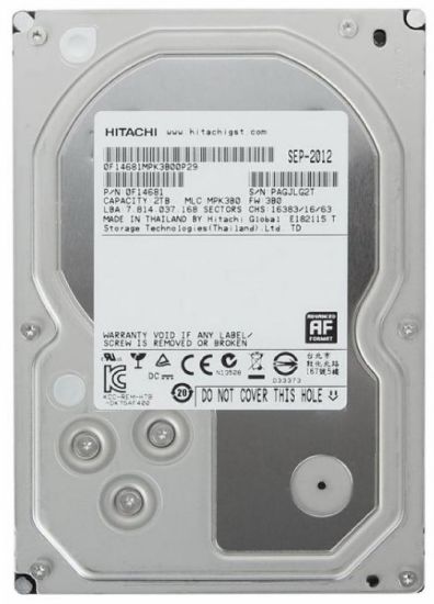  Зображення Накопичувач HDD SATA 2.0TB Hitachi (HGST) Ultrastar 7K4000 7200rpm 64MB (HUS724020ALA640/0F14690) Refurbished 