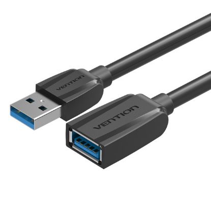  Зображення Кабель Vention OTG USB3.0 AF - USB3.0 AM, 3 m, Black (VAS-A45-B300) 