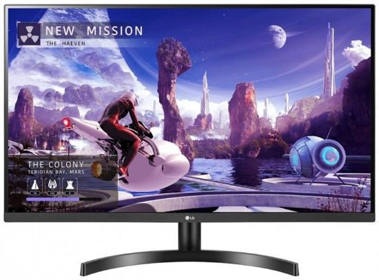  Зображення Монітор LG 31.5" 32QN600-B 2xHDMI, DP, Audio, IPS, 2560x1440, 99%sRGB, FreeSync, HDR10 