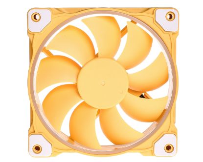  Зображення Кулер до корпусу ID-Cooling ZF-12025-Lemon Yellow 