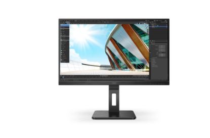  Зображення TFT 27" AOC 27P2Q IPS, D-SUB, DVI, HDMI, DP, USB 3.2,  Pivot, колонки, чорний 