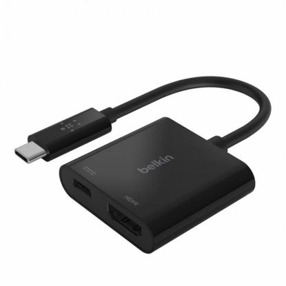  Зображення Адаптер Belkin USB Type-C - HDMI+USB Type-C (M/F), Black (AVC002BTBK) 