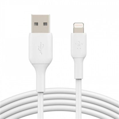  Зображення Кабель заряджання/синхронізації Belkin USB-A > Lightning, 1м, PVC, білий 