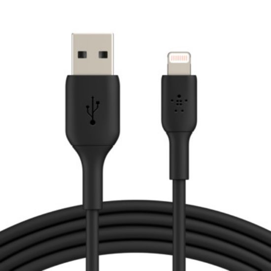  Зображення Кабель Belkin PVC USB - Lightning 1м Black (CAA001BT1MBK) 