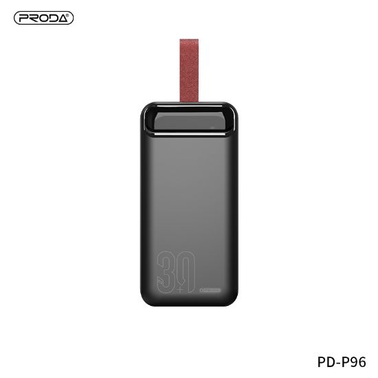  Зображення Універсальна мобільна батарея Proda PD P-96 30000mAh Black (PRD-PD-96-BK) 