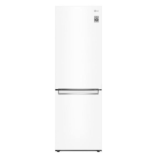  Зображення Холодильник LG з нижн. мороз., 186x60х68, холод.відд.-234л, мороз.відд.-107л, 2дв., А++, NF, інв., диспл внутр., зона св-ті, білий 