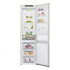  Зображення Холодильник LG з нижн. мороз., 203x60х68, холод.відд.-277л, мороз.відд.-107л, 2дв., А++, NF, інв., диспл внутр., зона св-ті, бежевий 