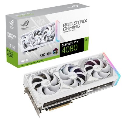  Зображення Відеокарта NVIDIA RTX 4080 ROG/STRIX/OC/WHITE/16GB/GDDR6X ROG-STRIX-RTX4080-O16G-WHITE 