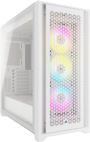  Зображення Corsair iCUE 5000D RGB Airflow Tempered Glass, True White, EAN:  840006694366 