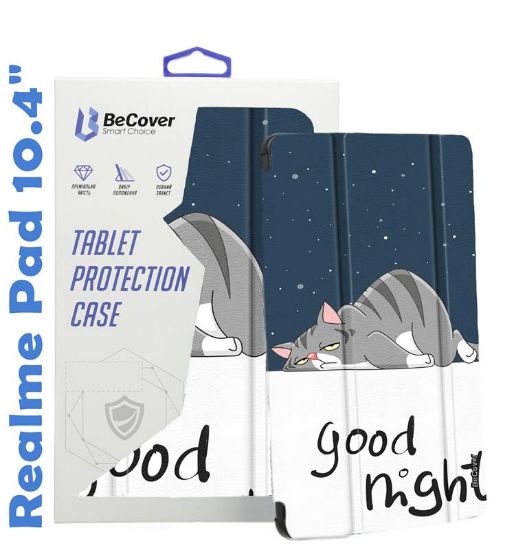  Зображення Чохол-книжка BeCover Smart для Realme Pad 10.4" Good Night (708273) 