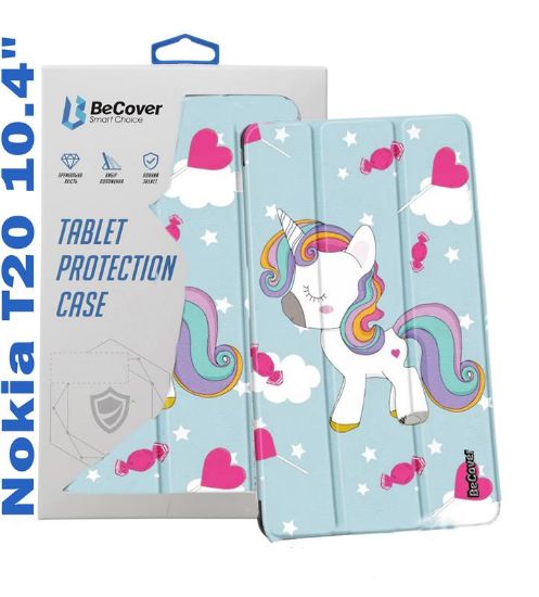  Зображення Чохол до планшета BeCover Smart Case Nokia T20 10.4" Unicorn (708063) 