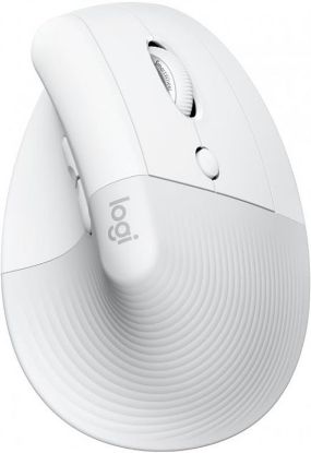  Зображення Мишка Logitech Lift for Mac Vertical Ergonomic Mouse Off White (910-006477) 