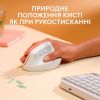  Зображення Мишка Logitech Lift for Mac Vertical Ergonomic Mouse Off White (910-006477) 