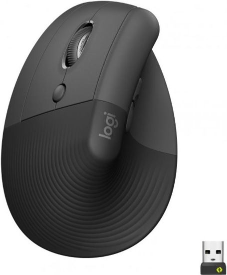  Зображення Мишка Logitech Lift Left Vertical Ergonomic Wireless/Bluetooth Graphite (910-006474) 