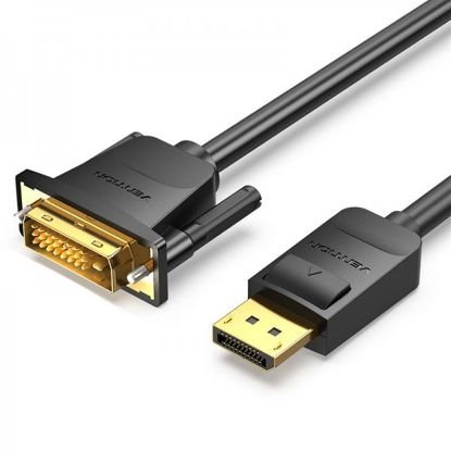  Зображення Кабель Vention DisplayPort - DVI (M/M), 1 м, Black (HAFBF) 