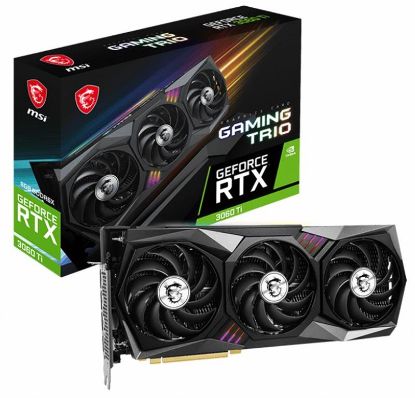  Зображення Відеокарта GF RTX 3060 Ti 8GB GDDR6X Gaming Trio 8GD6X MSI (GeForce RTX 3060 Ti Gaming Trio 8GD6X) 