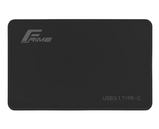  Зображення Зовнішня кишеня Frime SATA HDD/SSD 2.5", TYPE C(USB3.1), Plastic, Black (FHE10.25U31) 