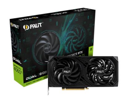  Зображення Відеокарта NVIDIA RTX4060 TI DUAL 8GB GDDR6 128bit 3-DP HDMI RTX4060Ti DUAL 8GB GDDR6 
