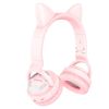  Зображення Bluetooth-гарнітура Borofone BO15 Cat Ear Pink (BO15P) 