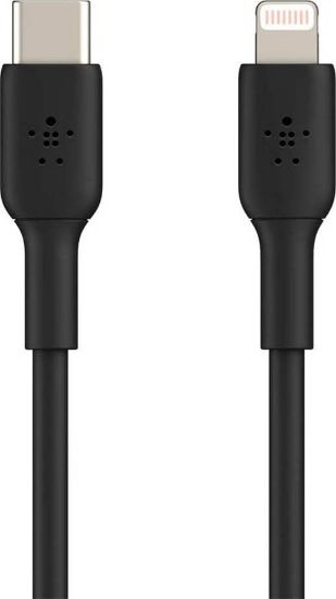  Зображення Кабель Belkin PVC USB-C - Lightning 1м Black (CAA003BT1MBK) 