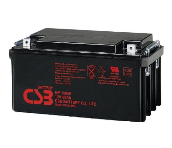  Зображення Акумуляторна батарея CSB 12V 65AH (GP12650/01558) AGM 