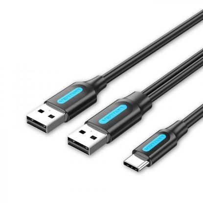  Зображення Кабель Vention USB - USB Type-C, 0.5 m, Black (CQKBD) 