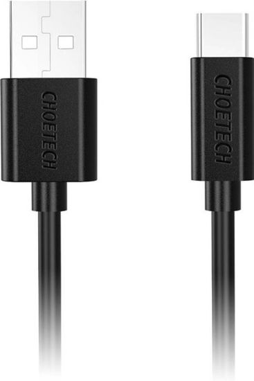  Зображення Кабель USB2.0 AM-Type-C M, 2 м, 3.0A, (18W) PVC чорний Choetech 